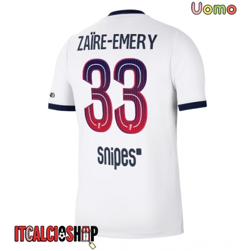 Paris Saint-Germain Warren Zaire-Emery #33 Seconda Maglia 2026-27 Manica Corta